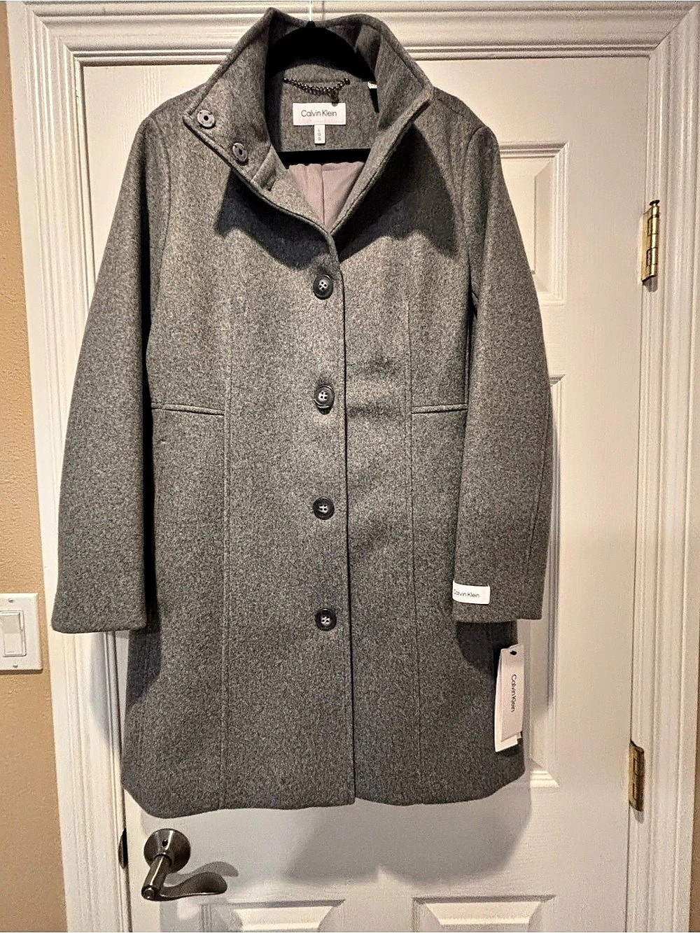 Calvin Klein Infinite Stretch Collar Walker Coat Walker Coat size Large